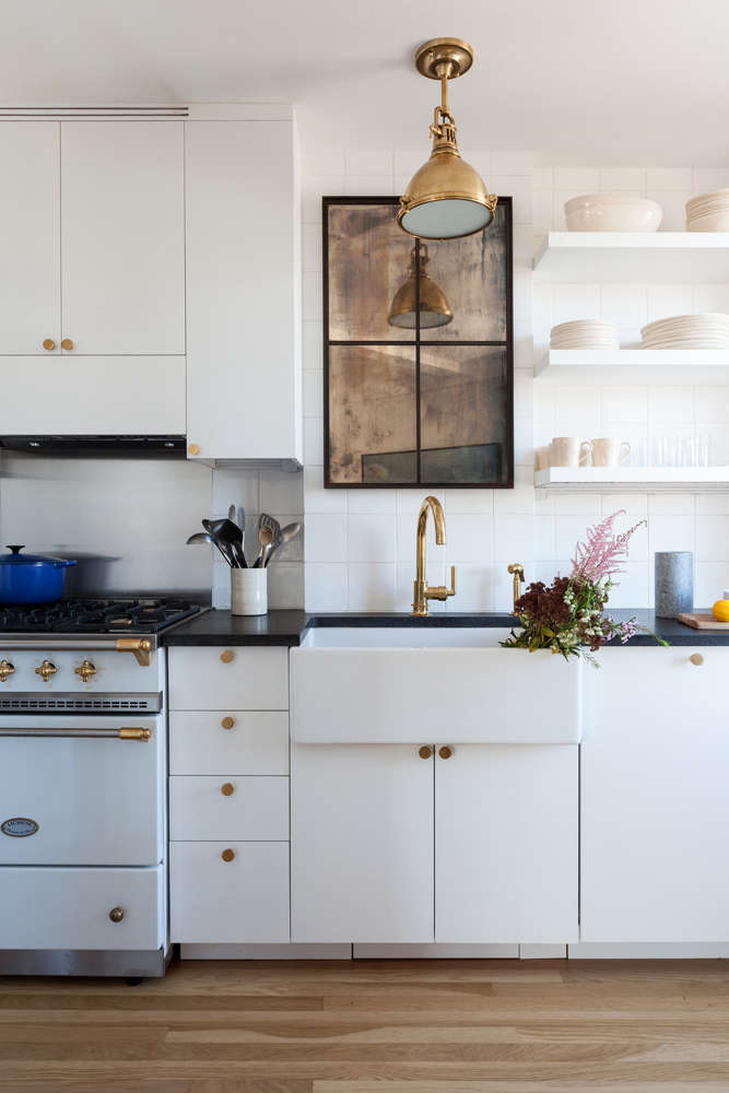 Browse Built In Wine Rack On The Organized Home Kitchen Of The Week A Small With Personality For Comedian Seth Meyers Dish Storage Wine Racks