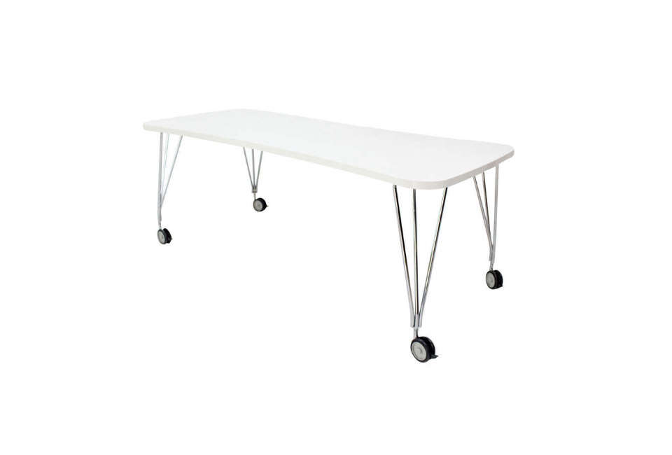 10 Easy Pieces Dining Tables On Wheels The Organized Home Um Kartel Max Dining Table On Wheels