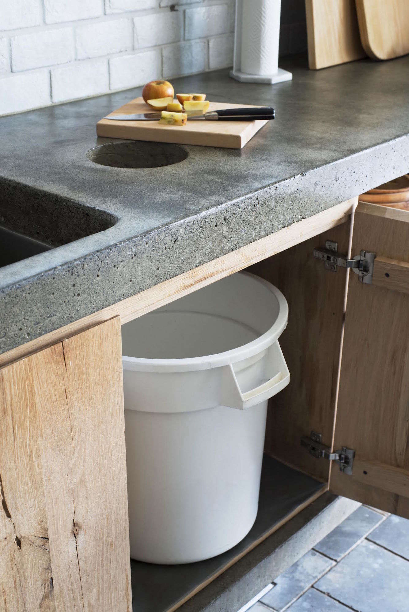Aha Design A Compost Bin Built Into The Kitchen Counter Compost Bin Built Into The Kitchen Counter