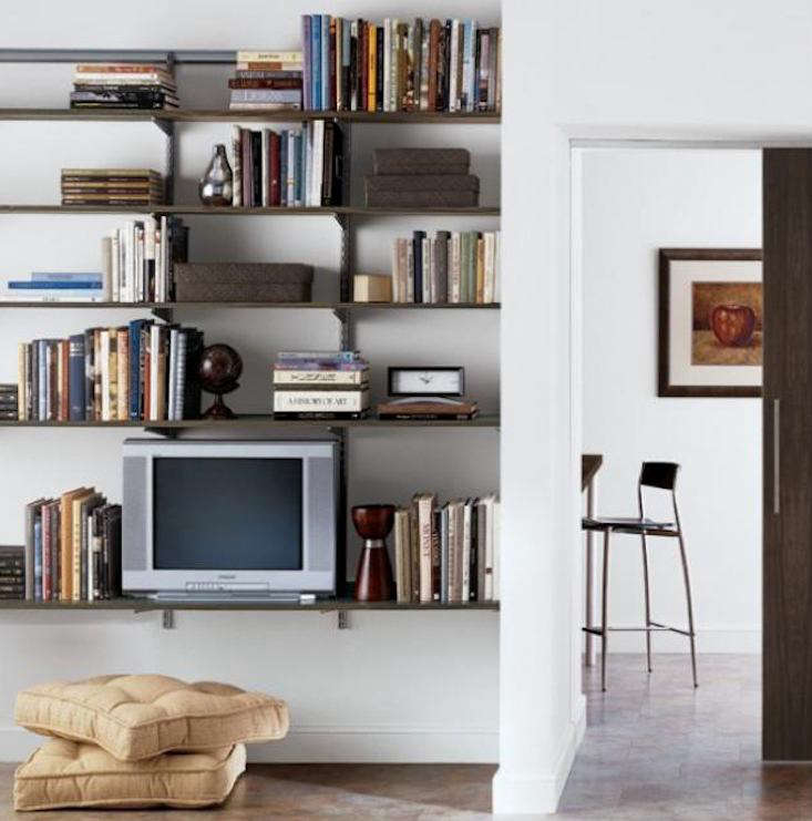 10 Easy Pieces Wall Mounted Shelving Systems The Organized Home Container Elfa Shelving System