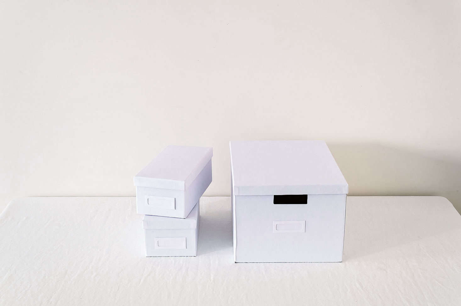 Ikea’s Tjena collection of boxes includes a shoebox-size container with a lid ($1.99).
