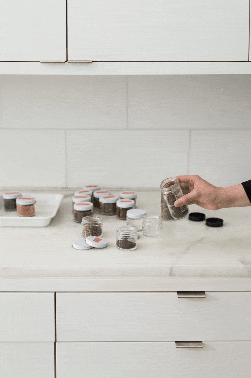 The Organized Spice Drawer 8 Rules for Decanting Kitchen Spices The Organized Home