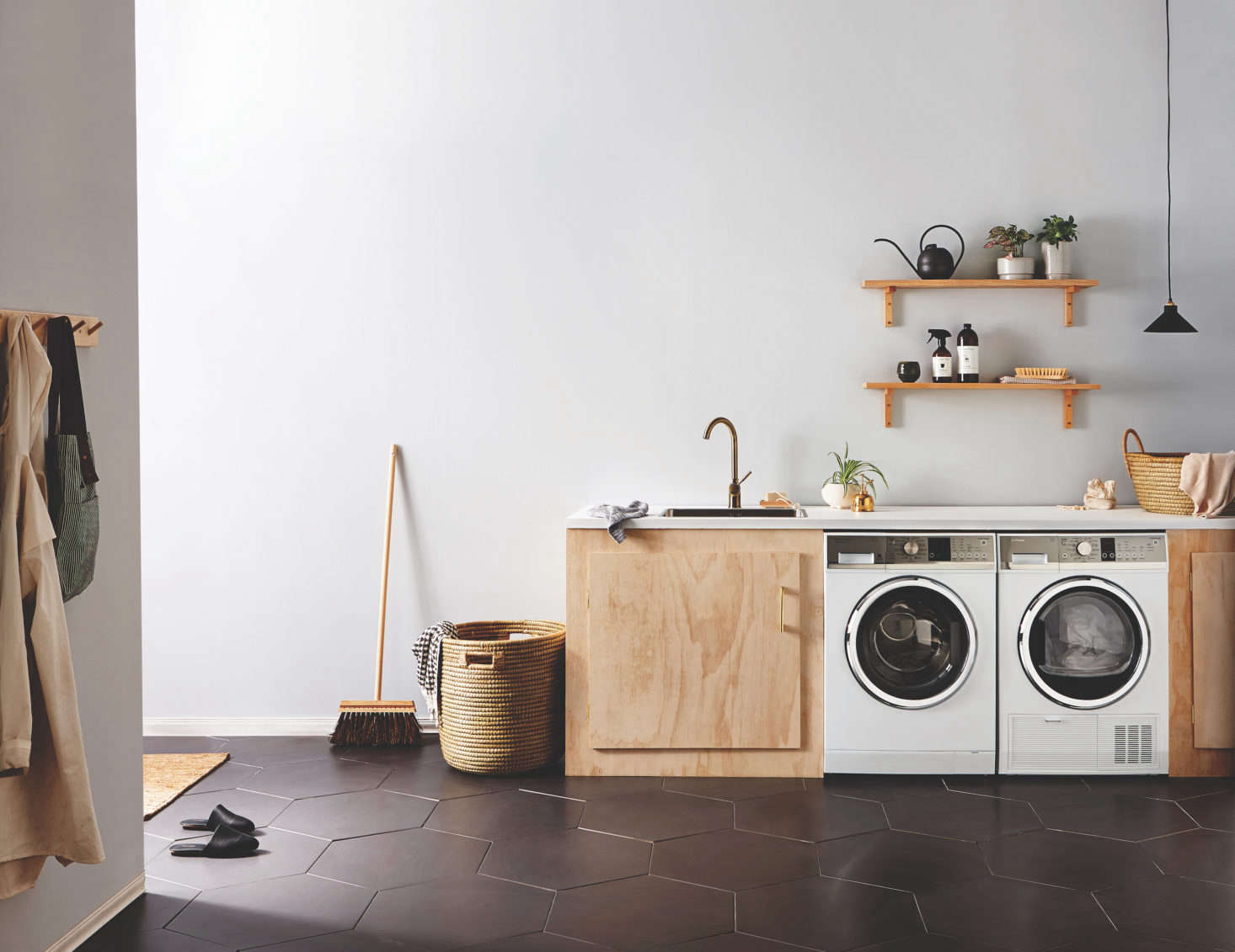 simple modern laundry room designs by Homestyle New Zealand